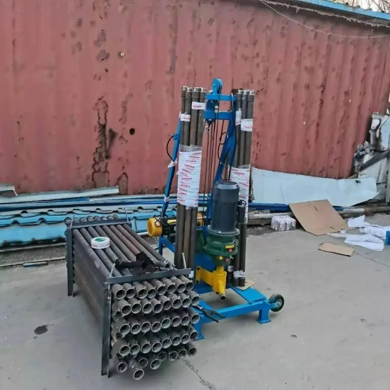 Plataforma de perforación civil totalmente automática de 100m, plataforma de perforación de pozo de agua de elevación con control remoto