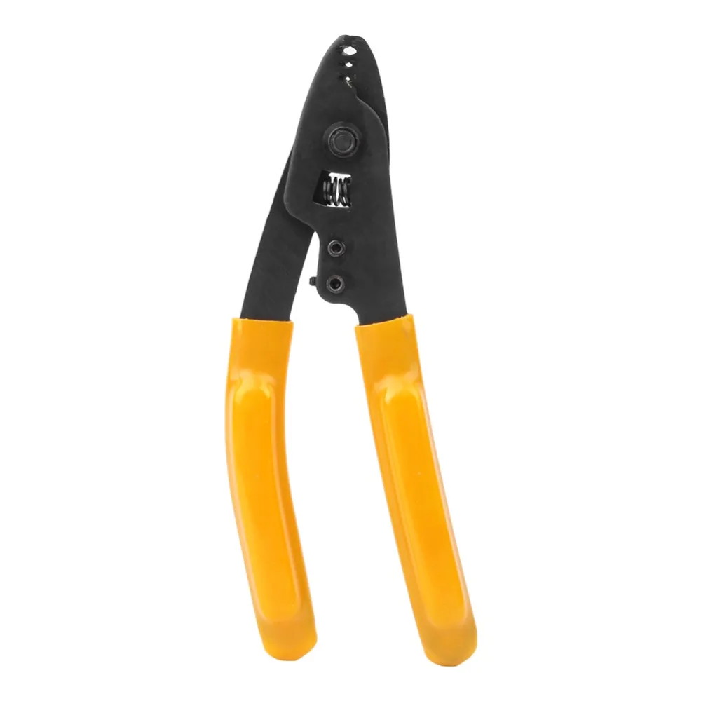 For 125μm/250μm/900μm Coating CFS-3 Fiber Optic Stripper Safety Lock Ergonomic Comfort Grip 3-Port Hole Fiber Stripping Pliers