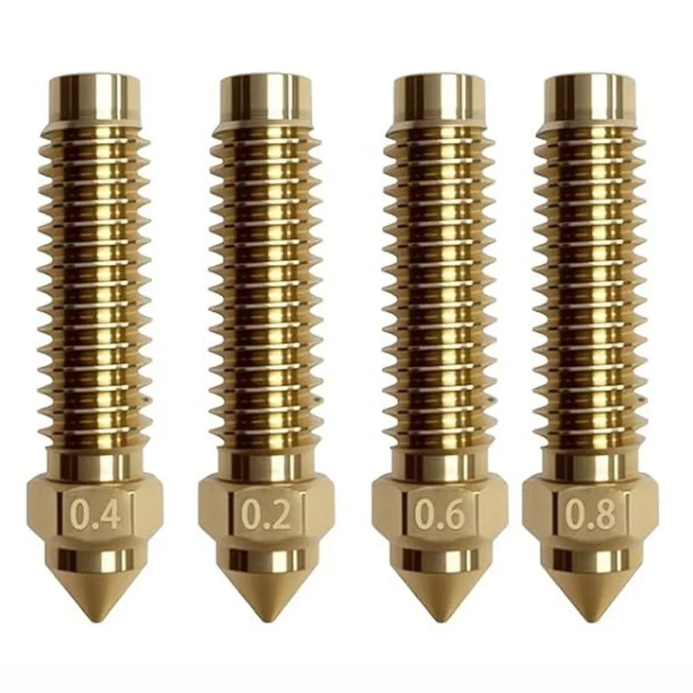 

1pcs 0.2/0.4/0.6/0.8mm Ceramic Hotend Nozzle Brass Bimetallic 3D Printer Parts Hotend Kit for Elegoo Centauri Carbon