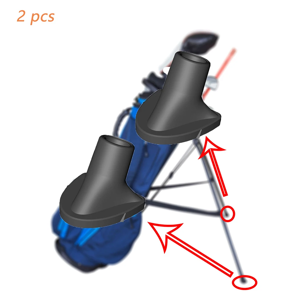 Universal 2pcs Golf Bag Feet Replacement Golf Bag Stand Rubber Feet Replace For Golf Bag Stand Golf Bag Accessories Replace New