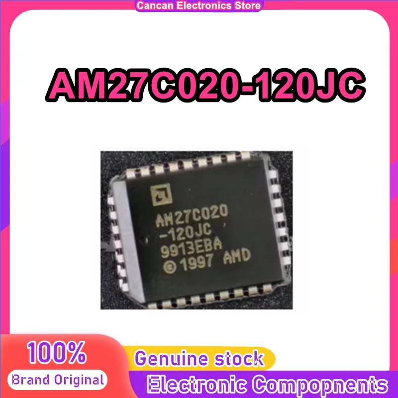 

5PCS AM27C020-120JC AM27C020 EPROM, 256K x 8, 32 Pin, Plastic, PLCC