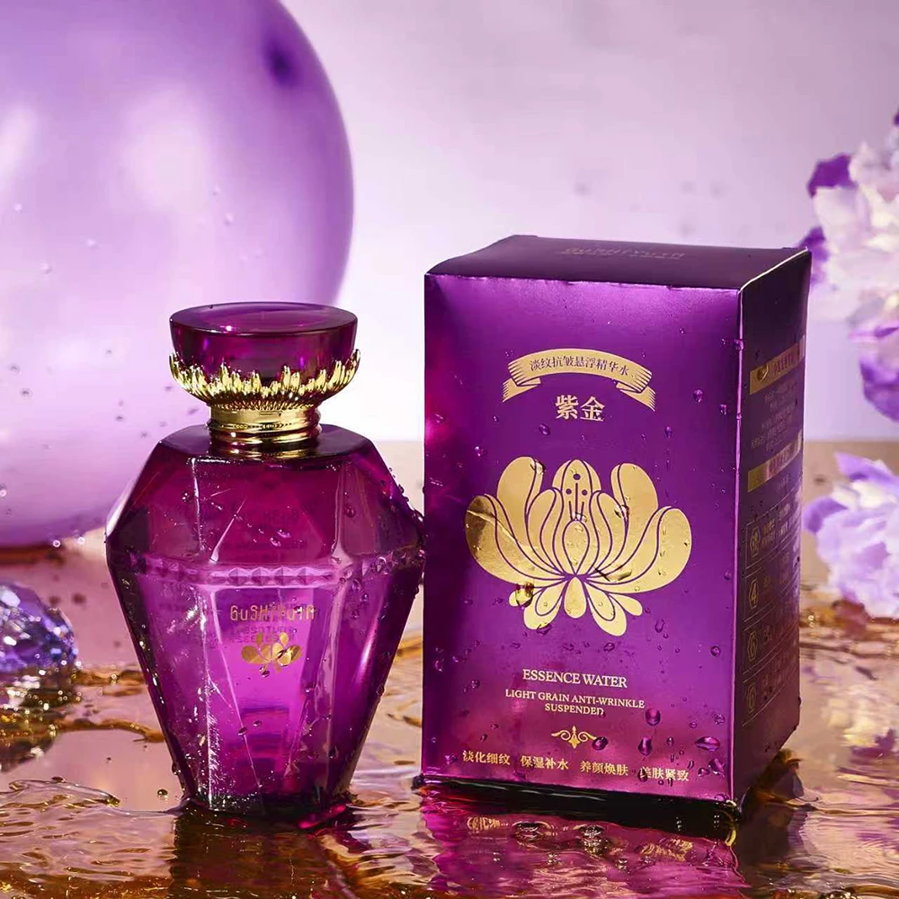 Rejuvenating Purple Gold Essence Firming Improve Dull Brighten Skin Facial Serum Moisturizing Face Care Essence Korean Skincare