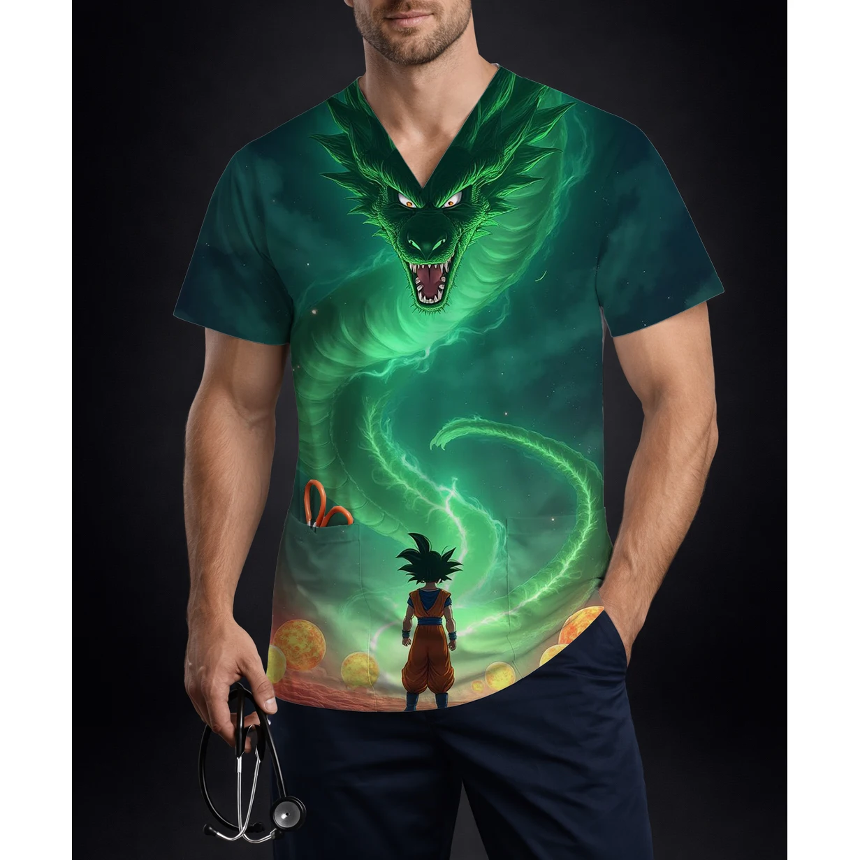 Kaos Seragam Perawat Pria Musi - Anime Cosplay Shop ulasan dan harga