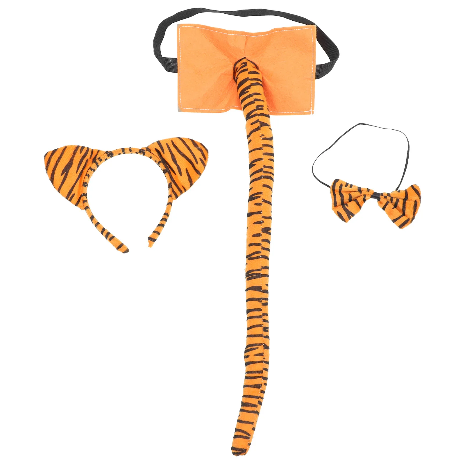 1 セット タイガー コスチューム セット ユニークなデザイン 快適 軽量 調整可能 子供用 フェスティバル パーティー ハロウィン コスプレ 小道具 装飾