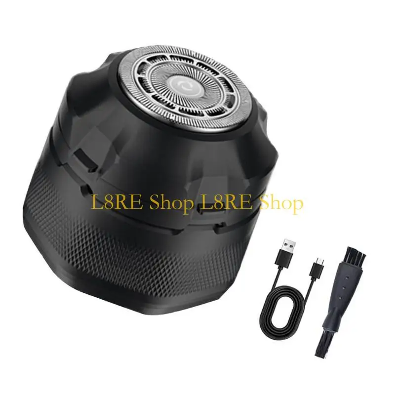 Barbeadores da cabeça l8re para homens carecas barbear magnético barbeador seco/úmido velocidade seca/úmida