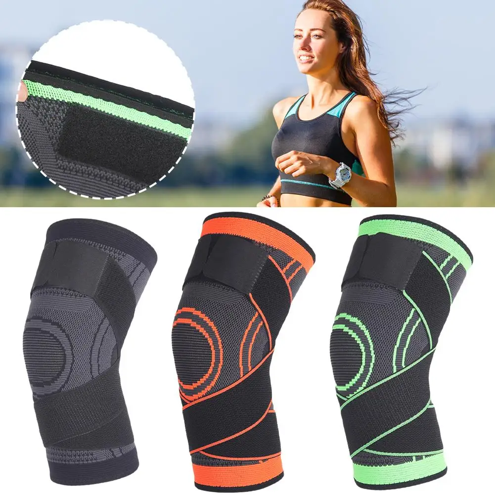 Mumian 3d Pressurized Fitness Running Cycling Bandage Elastic Knee Support PCS Compression Pad 1 Pad Support Sleeve Braces T6F3