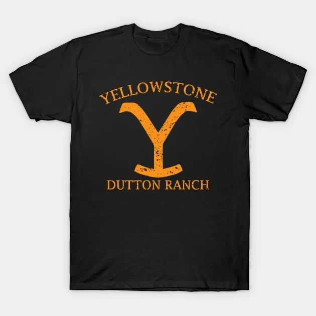 Yellowstone Dutton Ranch T Shirt Retro TV Shows TShirt Harajuku Punk Graphic Tshirts Men Casual Tops Movie Tee Ropa Hombre Shirt