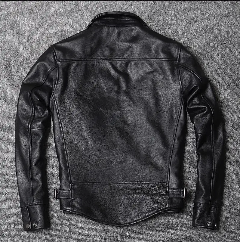 YR!Free shipping.Casaco de couro para motociclos masculino.Jaqueta de couro natural,sales cheap Rider 100% leather jacket.Cool