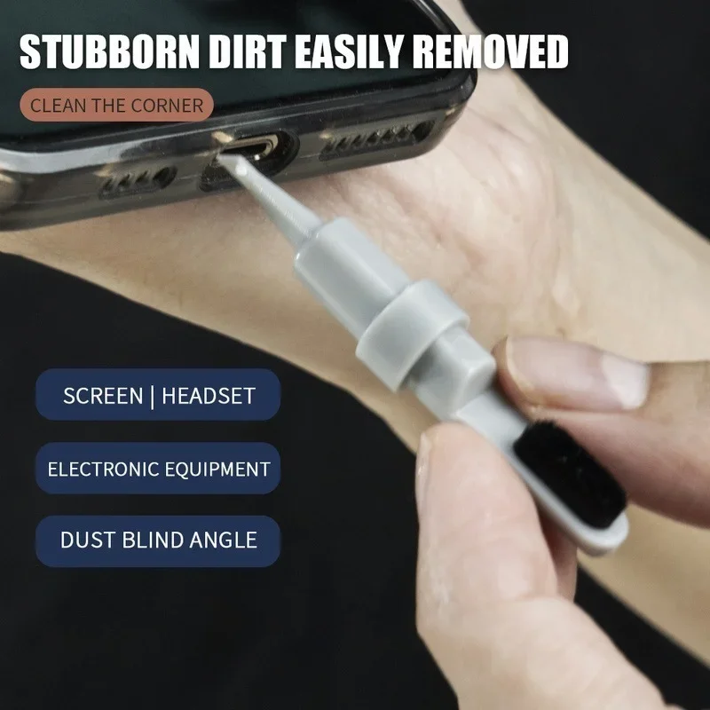 6 In 1 Multifunctional Computer Keyboard Cleaning Brush Earbuds Cleaning Pen for Airpods Pro Macbook Screen Cleaning Tools Kit