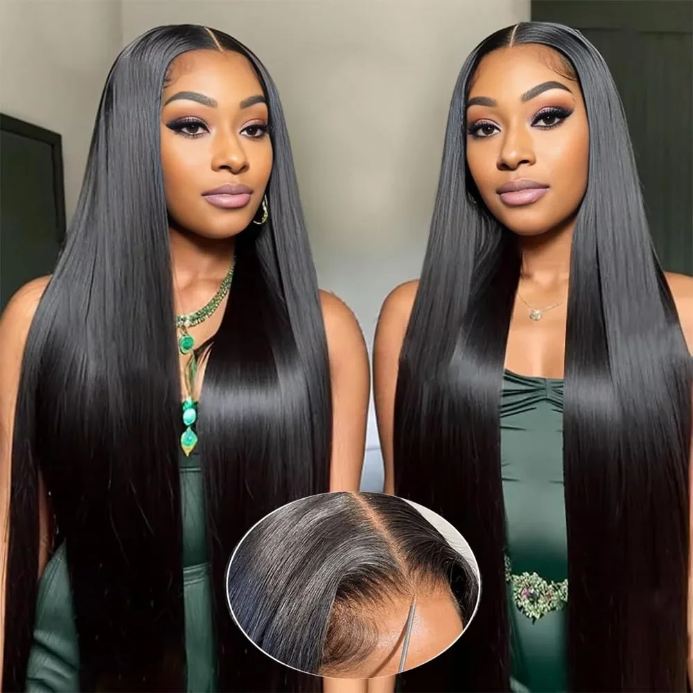 

Wear And Go Glueless Human Hair Wig Pre Cut Transparent Lace Closure Wigs Human Hair Bone Straight Human Hair Wigs For Women