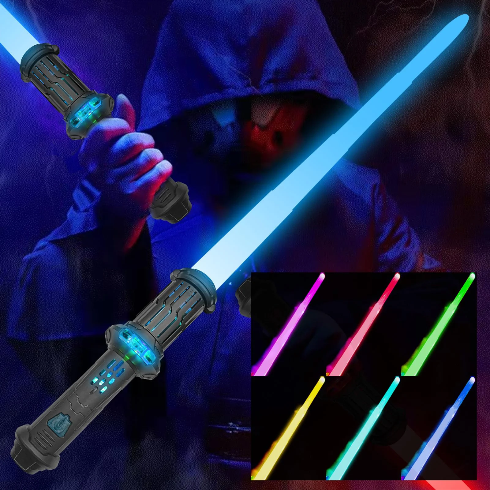 Cool Telescopic  Toy Funny Telescopic Music Laser Sword Decompression Toy for Children's Toys Friend Christmas Gift