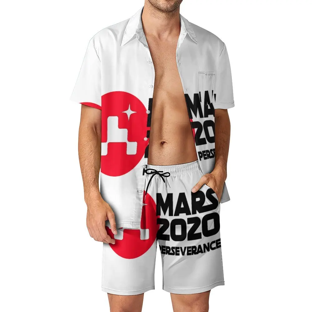 

Мужской пляжный костюм Mars 2020 Perseverance Rover с логотипом Sal, 2 предмета, винтажные координаты, для бега, европейский размер