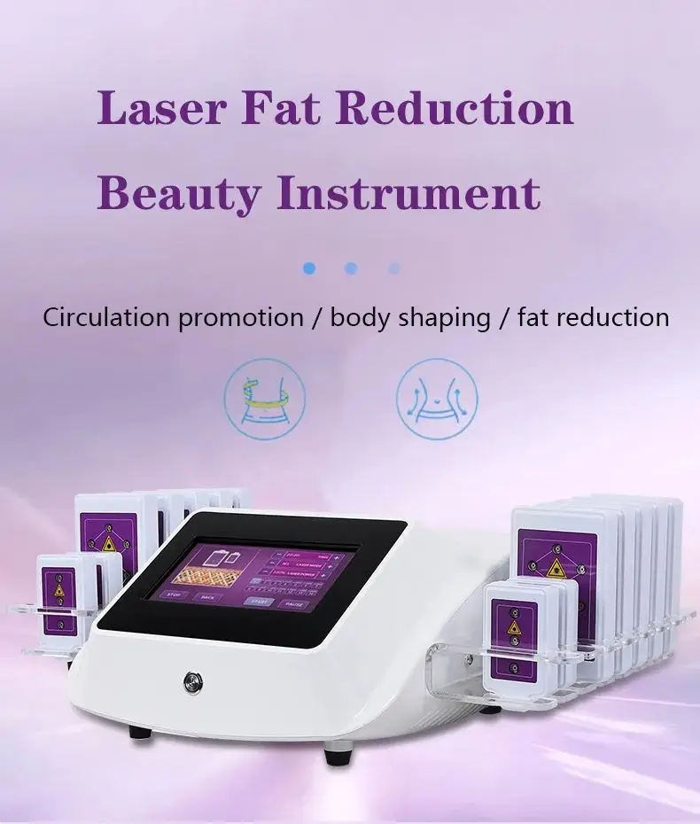 Profession elle Lipo Laser Maschine 14 Pads Fettabbau Körper gewichts verlust Formung Abnehmen Anti