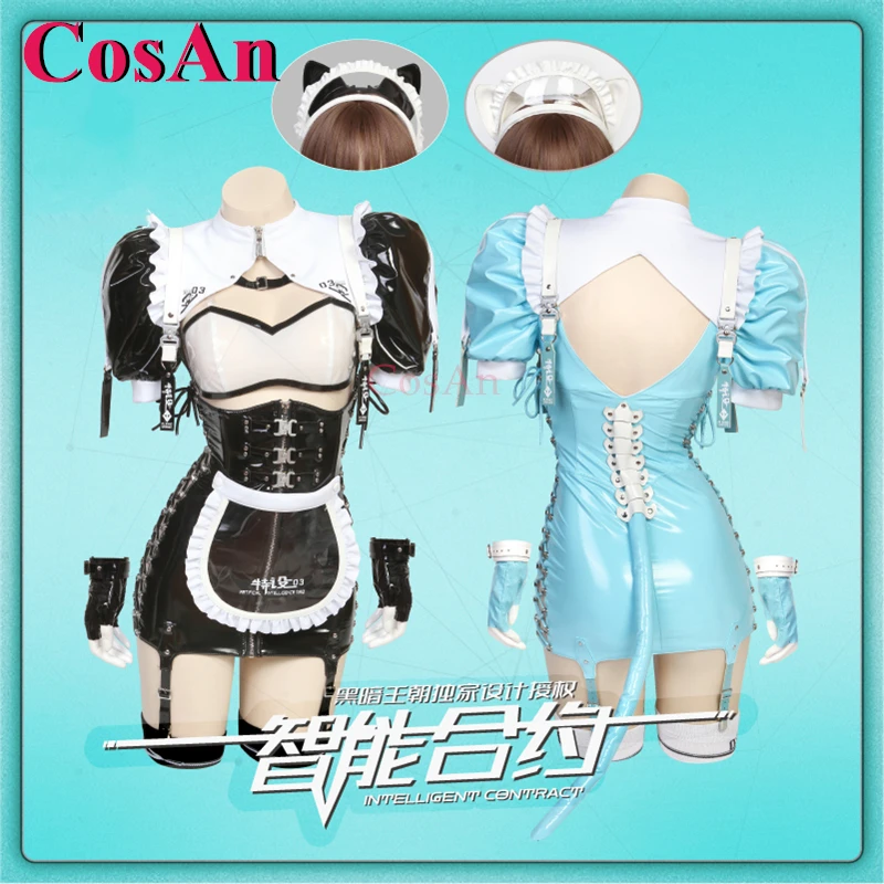 CosAn Cat Girlfriend Cosplay Costumes Original Smart Contract Sweet Nifty AI Miad Dress Carnival Party Role Play Clothing New