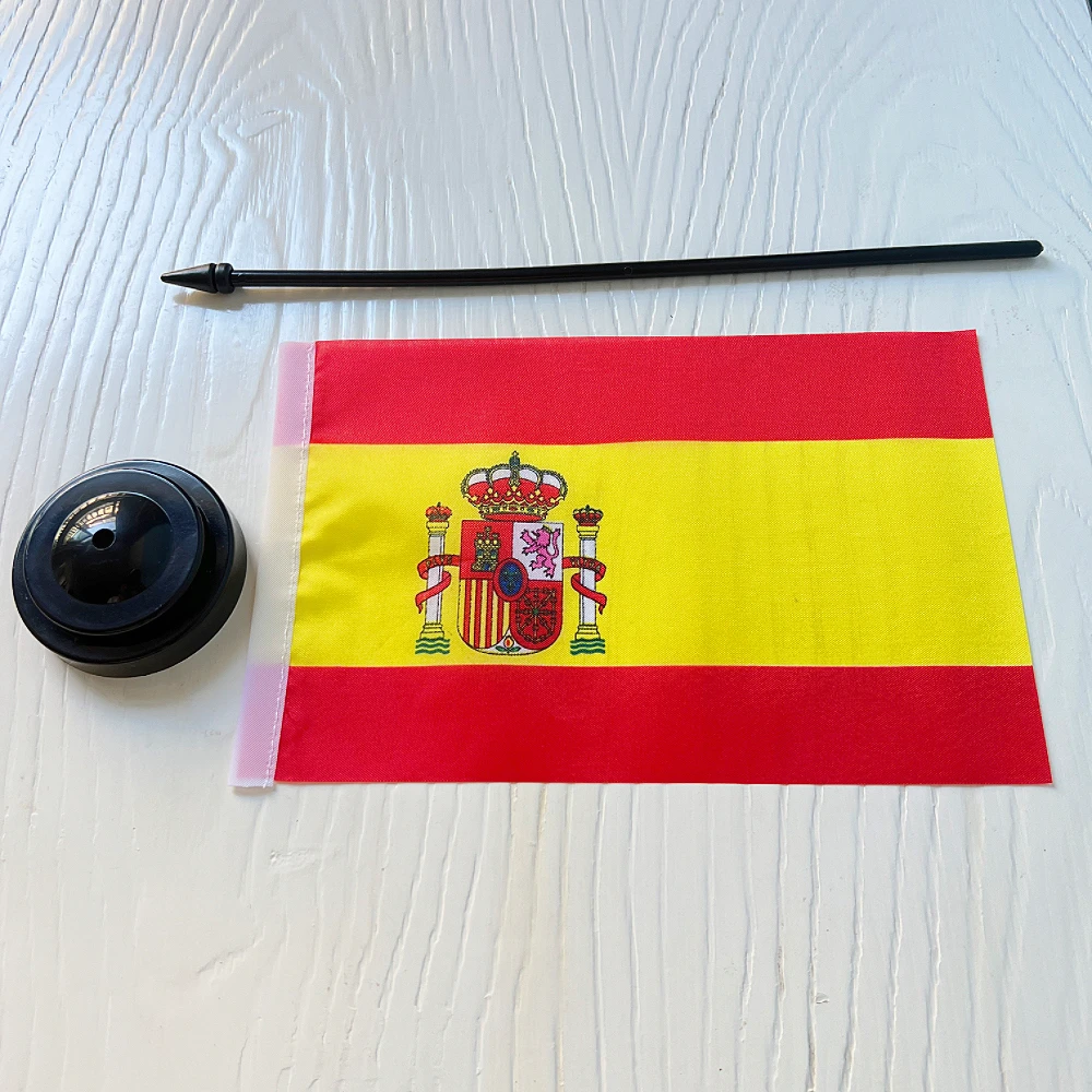 14x21 سنتيمتر مكتب مكتب صغير اسبانيا البلد راية طاولة غرفة الاجتماعات القطب الدائمة الوطنية الإسبانية
