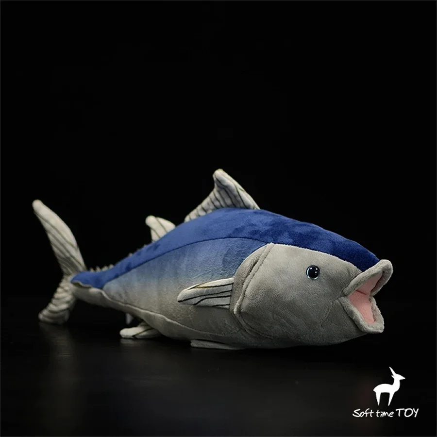 Blue Fin Tuna High Fidelity Anime Cute Plushie Tuna Fish Plush Toys Lifelike Animals Simulation Stuffed Doll Kawai Toy Gifts Kid