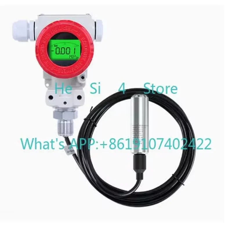 2088 Shell Input Liquid Level Transmitter, Sensor 4-20mA Water Level Transmitter, Hydrostatic Level Gauge