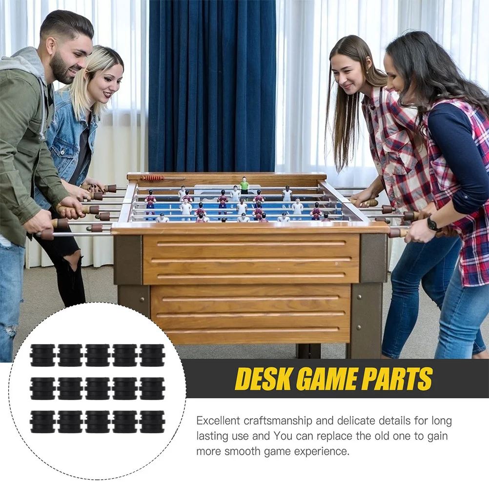 Aste per cuscinetti da calcio balilla da 15 pezzi Accessorio pratico per attrezzi Texture eccellente Boccola per biliardino da tavolo di lunga durata