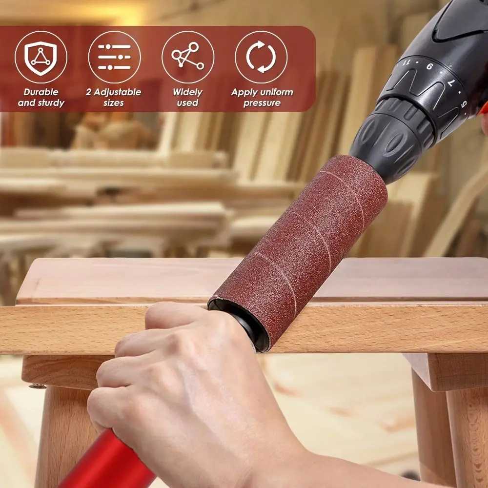 

Sanding Rod Drum Sanding Kit Drill Attachment Compact Electric Drill Attachment Convenient Deburring Electric Drill Wood