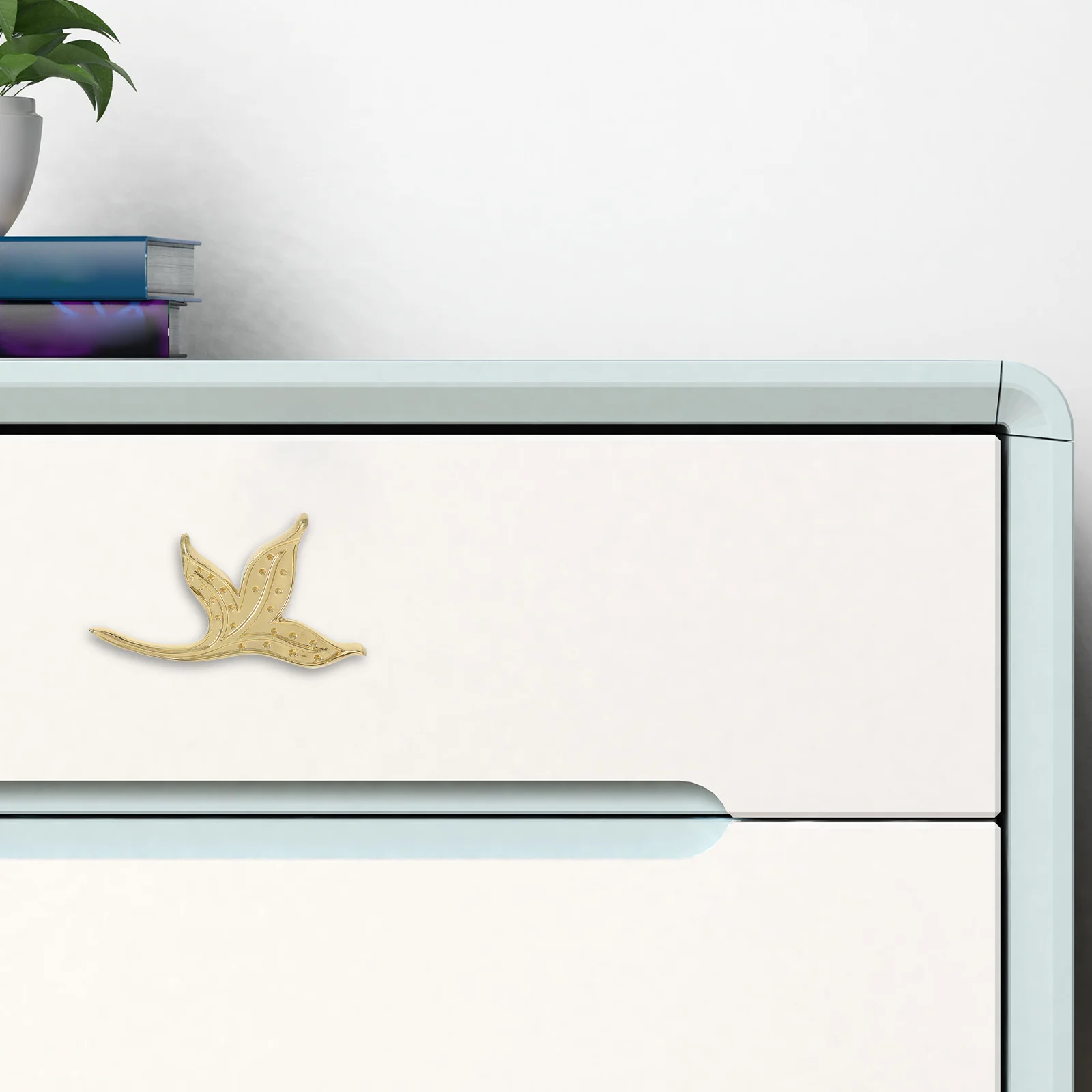 

Furniture Cabinet Wardrobe Door Handle Pulls Brass Modern Handles Retro Leaf Knob Dresser