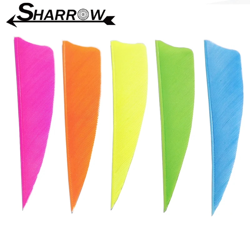 

36 шт., перо для стрельбы, 3 дюйма, натуральный щит, стрела для стрельбы из лука, перо индейки для аро и лука, аксессуары для стрельбы по мишеням