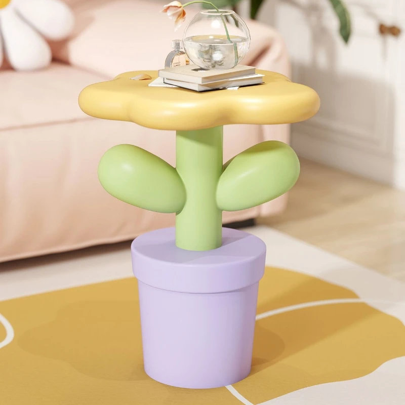 Tulip bedside table, bedroom home, high value, flower storage, home decoration