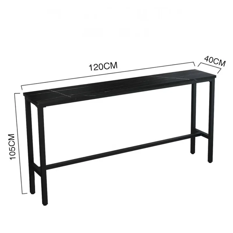 Balcony rock slab bar table outdoor rain and sun protection strip table