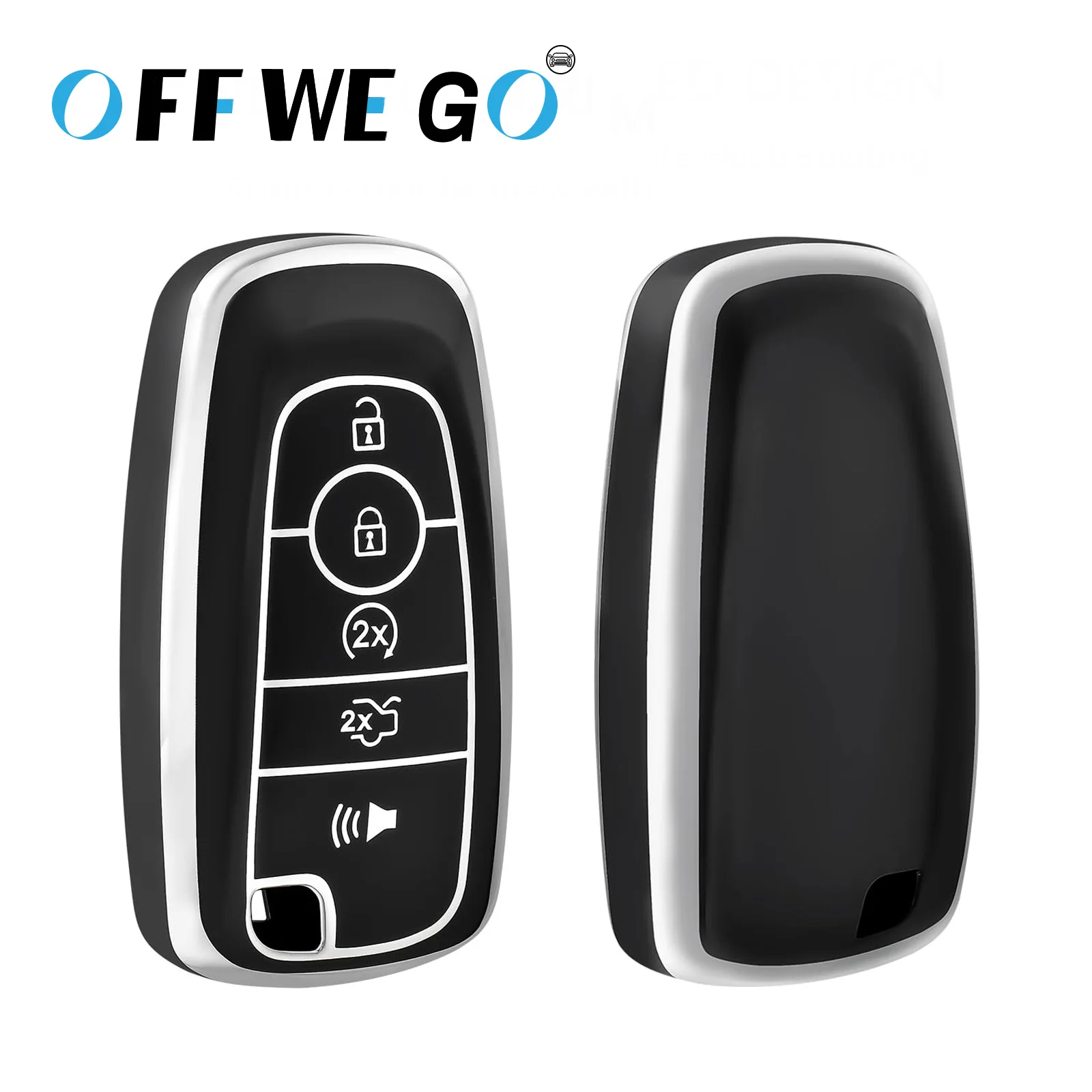 5 Buttons Car Key Case Cover For Ford Fusion Explorer Escape F150 F250 F350 F450 F550 Key Fob Protector