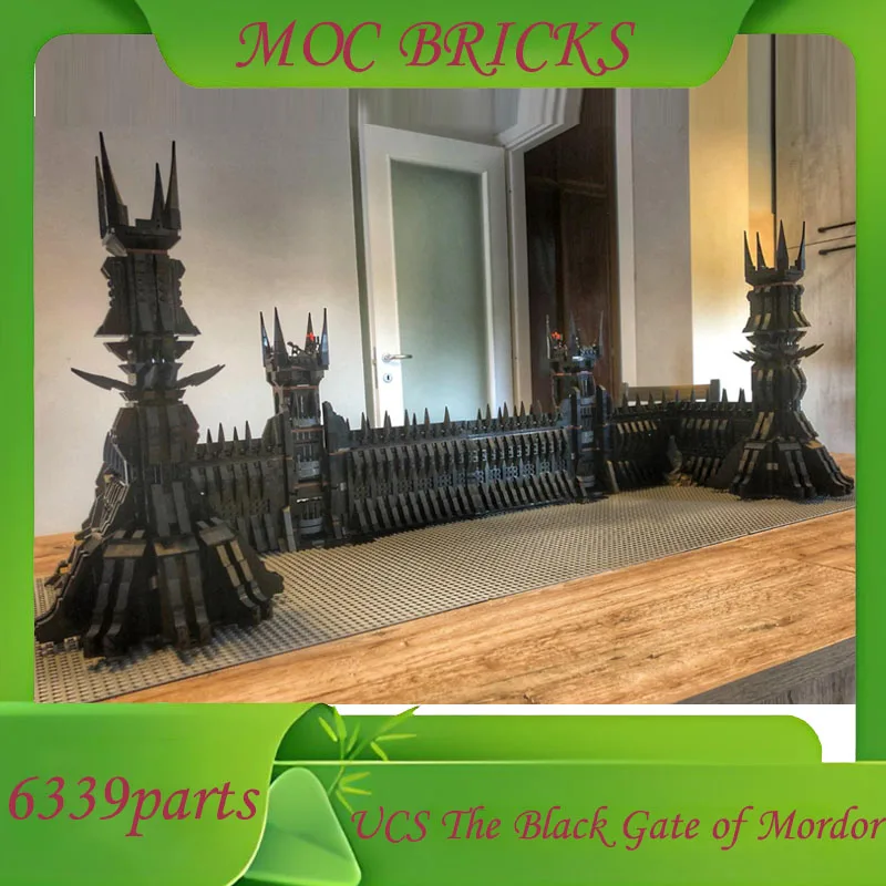 MOC Creative UCS البوابة السوداء من موردور نموذج اللبنات العمارة التعليم التجمع نموذج لعب الاطفال هدايا عيد الميلاد