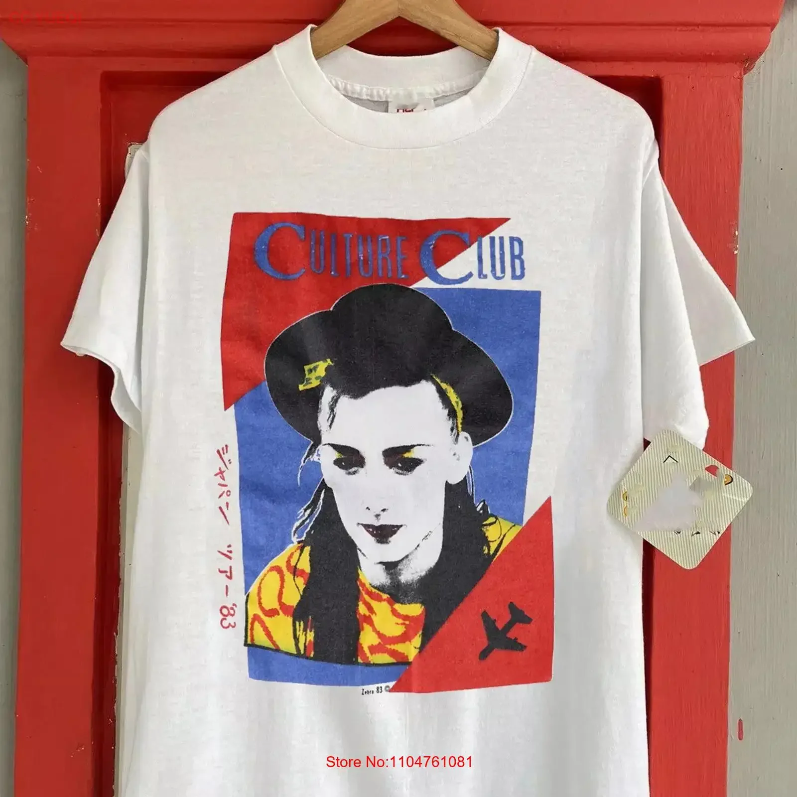 Culture Club Band Boy George Tour T Shirt Full Size S 5XL vintage Washed Stylish Breathable homme Versatile Comfortable Soft