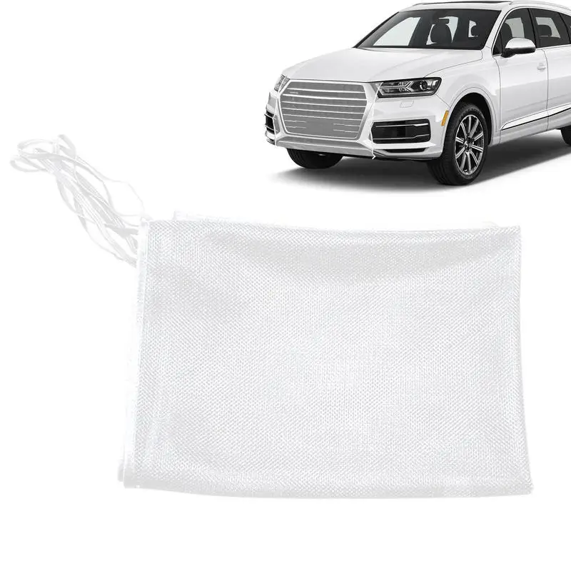 Car Front Protective Net High Density Car Front Protector Invisible Filter Anti Catkin Anti Sand Vehicle Mesh Soft Car