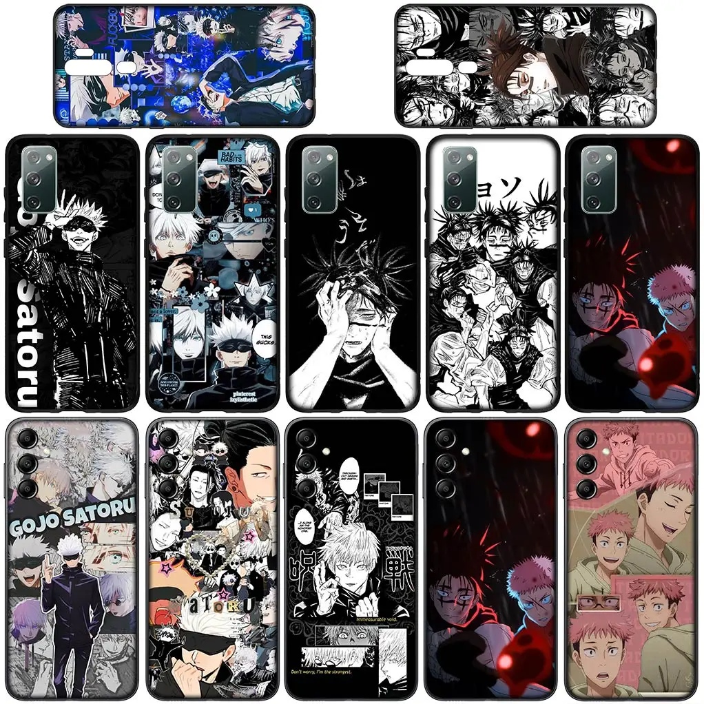 Jujutsus Choso Kaisens Gojo Satoru Cover Phone Case for Samsung Galaxy S24 S23 Fe Ultra Plus A05 A55 A35 A24 A25 A15 M55 Coque