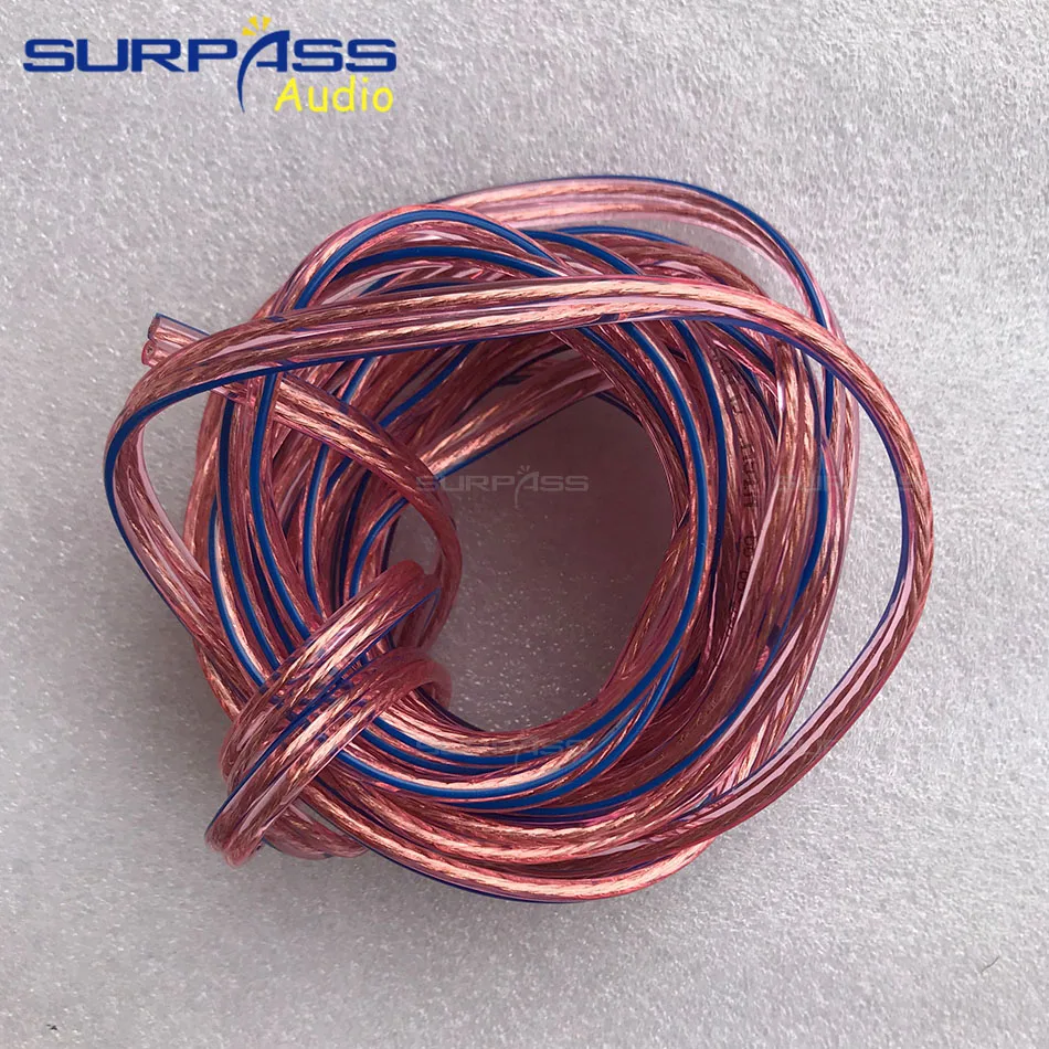 DIY HIFI Speaker Cable Oxygen-free Copper Clad Aluminum 200core Speaker Cable for Car Audio Home Theater Speaker Wire