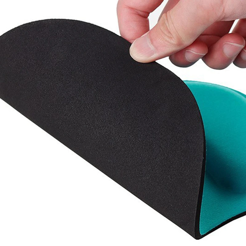 Solid Color EVA Support Wristband Mouse Mat Pad Mouse Pad With Wrist Rest For Laptop Mat Anti-Slip Gel Wrist For Laptop Computer