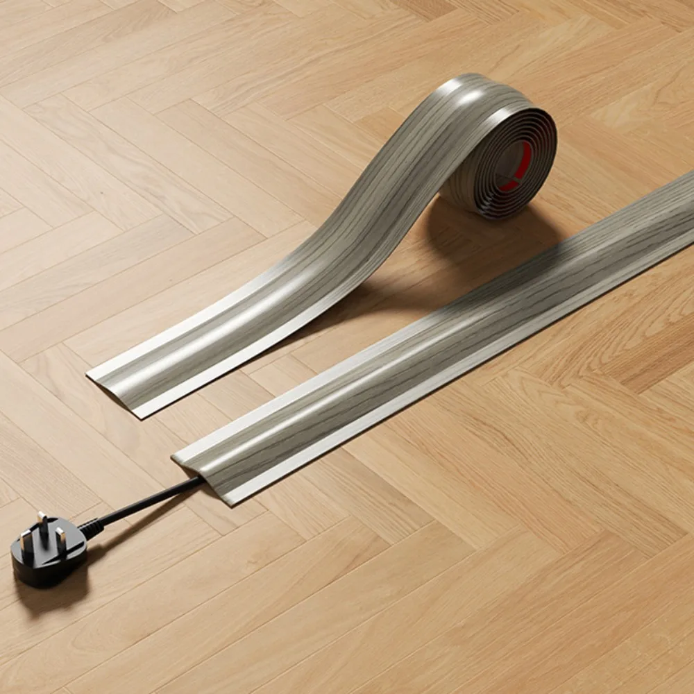 High Quality Soft Cord Cover Durable PVC Floor Cable Cover Flexible Self-Adhesive PVC Cord Cover Indoor