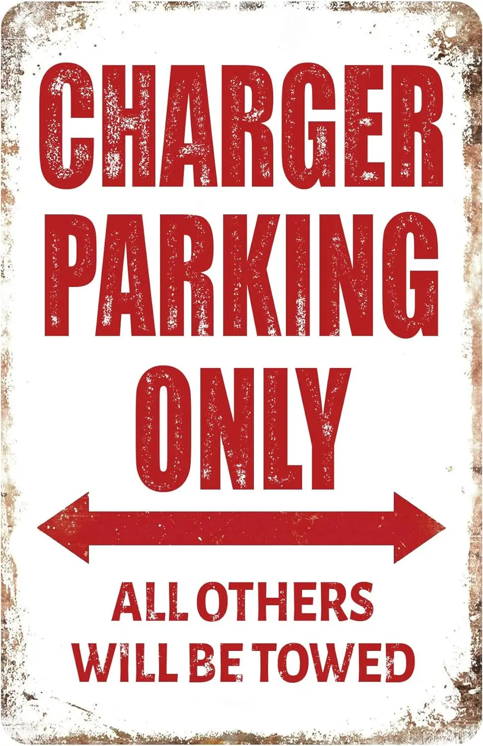 charger parking only metal street sign pack hellcat srt performance hot rod muscle car bar garage man cave restaurant shop offic