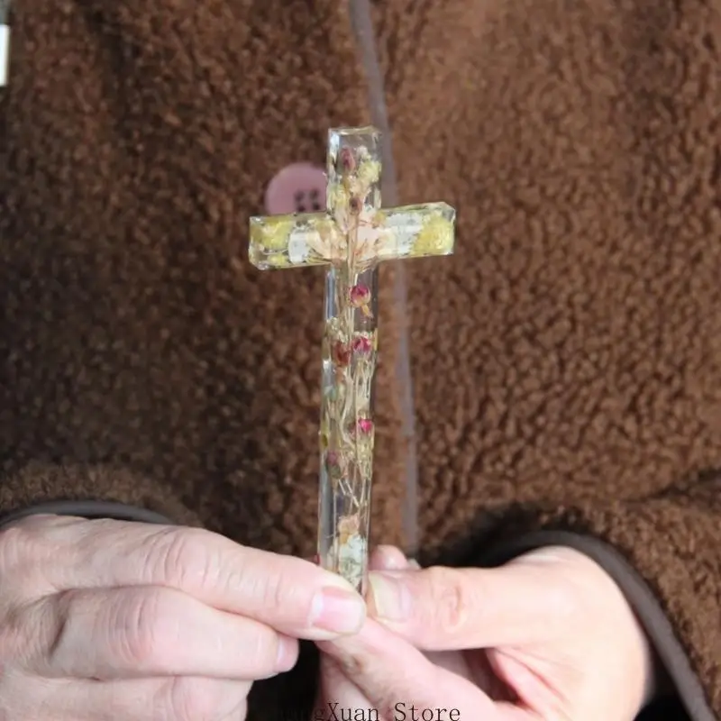 Große Silikon-Kreuze-Form für Kunst, Seife, Kerzen, Basteln, Heimdekoration, Geschenk, einfach zu verwenden, Anfängerfreundlich – Detail 3