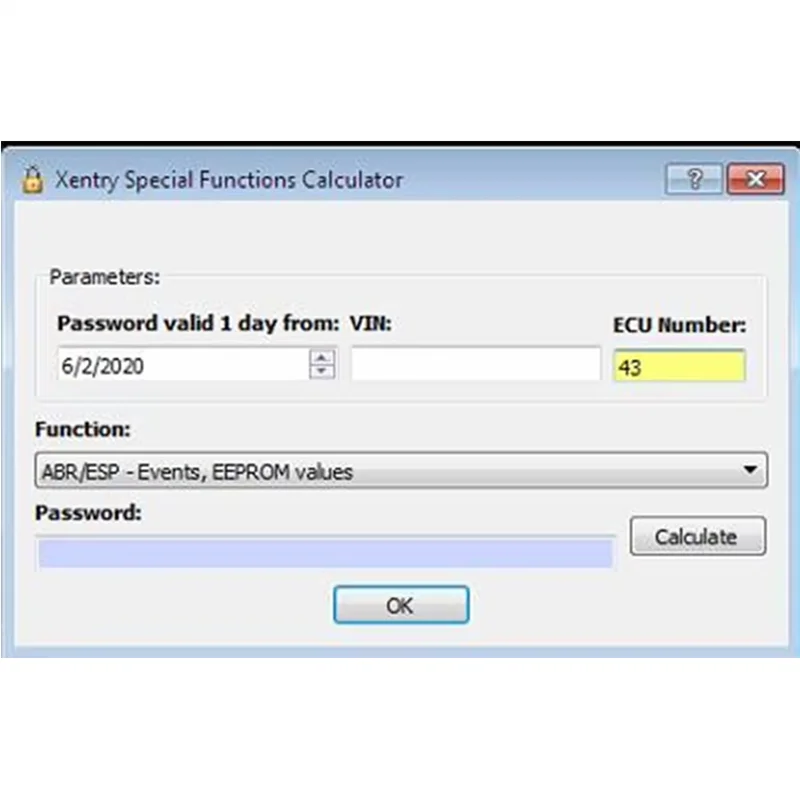 Picture 4: DAS Xentry Special Function Calculator Keygen and FDOK Vedoc Calculator Keygen for MB Star C3 C4 C5 C6 j2534 three sofware