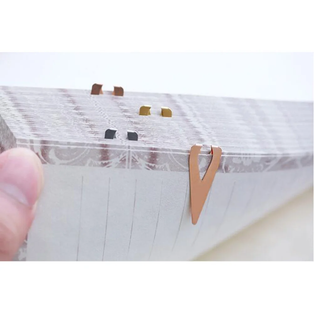 

6Pcs Mini Creative Bookmark Metal Hollow Retro Simple Design for Enthusiasts Wedding Souvenirs Business Gifts DIY Projects