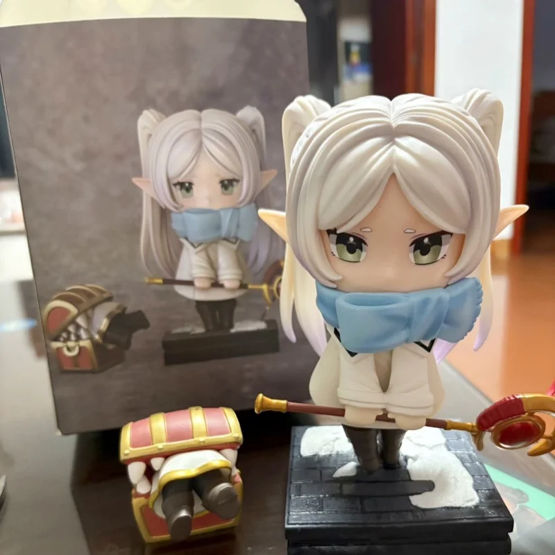 

Высококачественная милая версия Q, похоронная лилианская зимняя одежда, 18 см, анимационная модель, фигурка ручной работы, настольные украшения, подарки