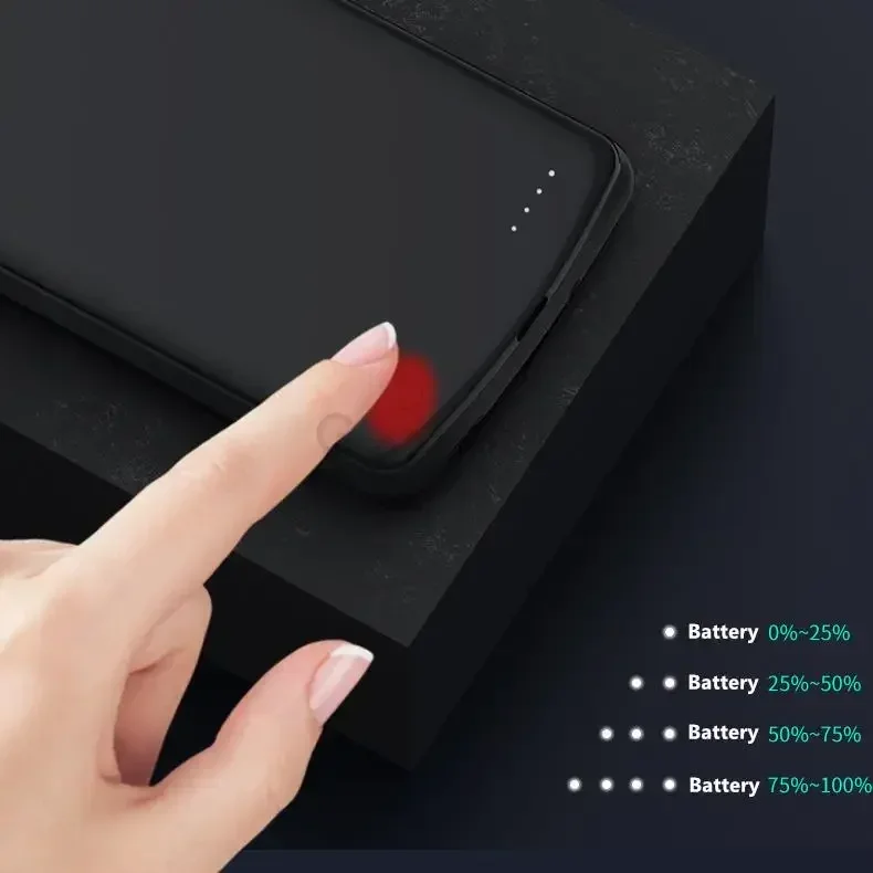 حافظة شاحن بطارية 10000 مللي أمبير في الساعة لهاتف Xiaomi Redmi Note 11S لهاتف Redmi Note 11 11E Pro 11T 12 12E Pro 12 Turbo