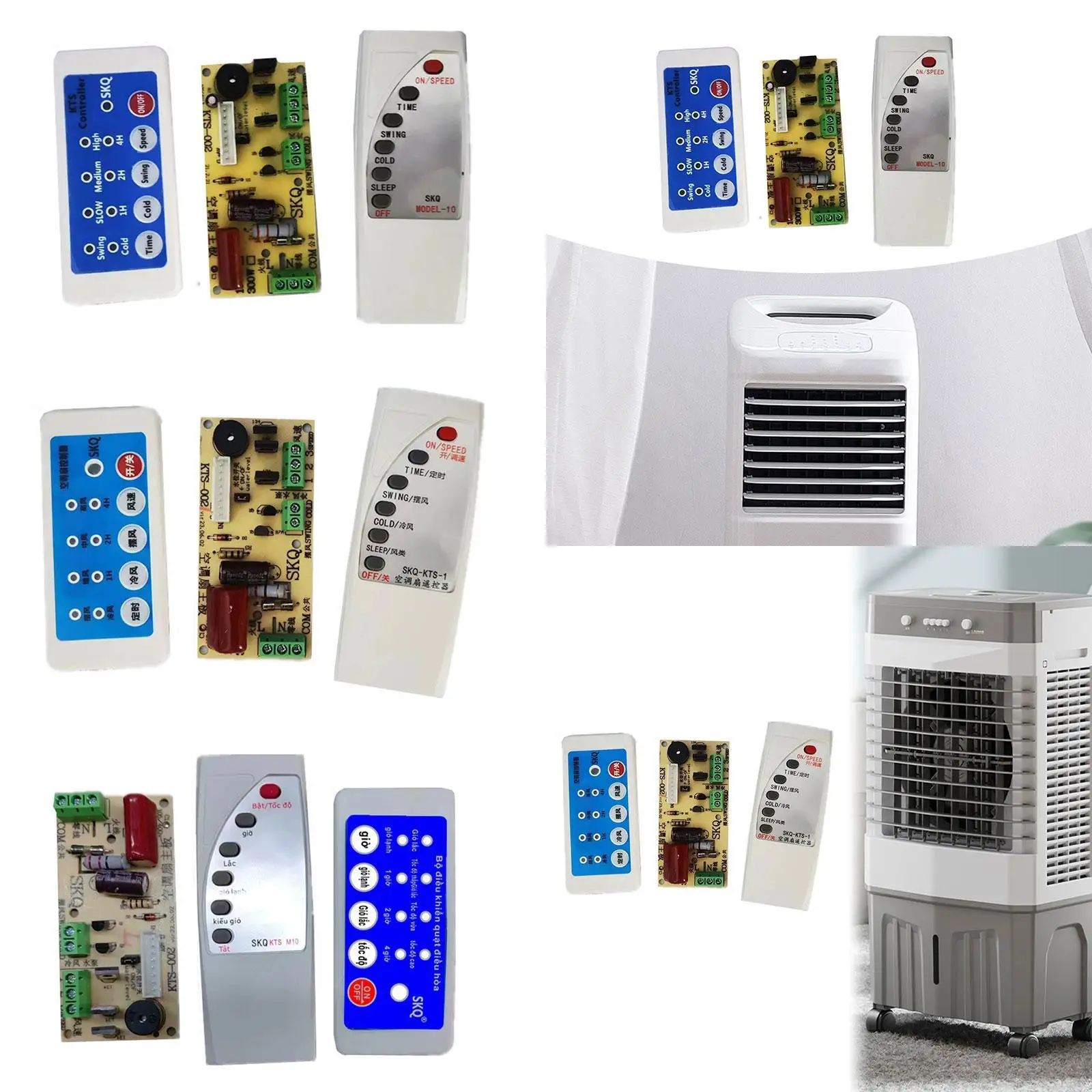 Air Conditioning Fan Circuit Control Board with Remote Control 300W Electric Fan Motherboard for Table Fan Exhaust Fan Floor Fan