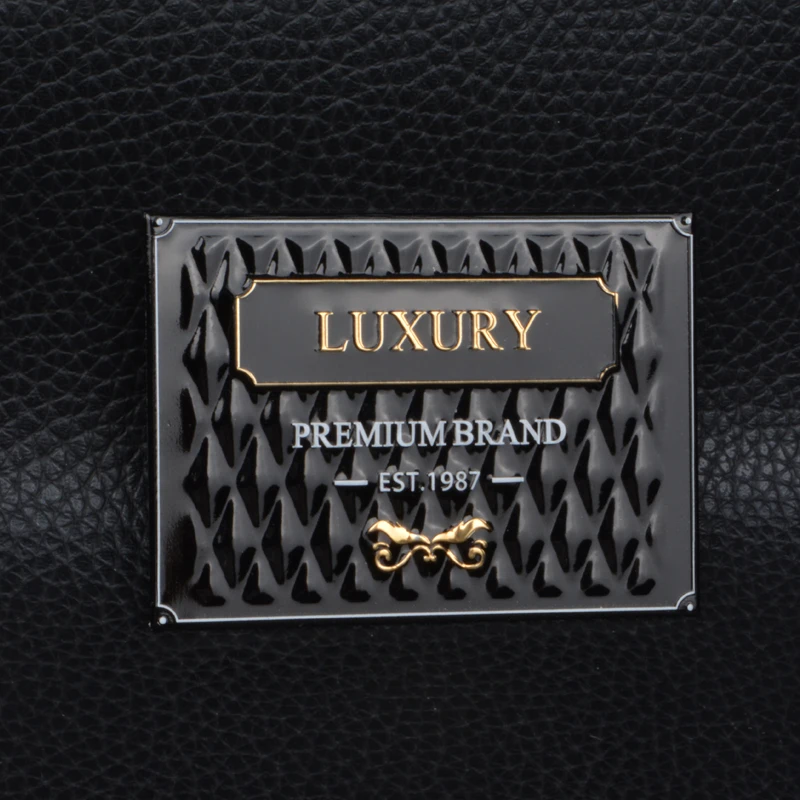 カスタムOEMデザイン3Dエンボス加工メタルアルミラベル粘着香水瓶メタリックステッカー