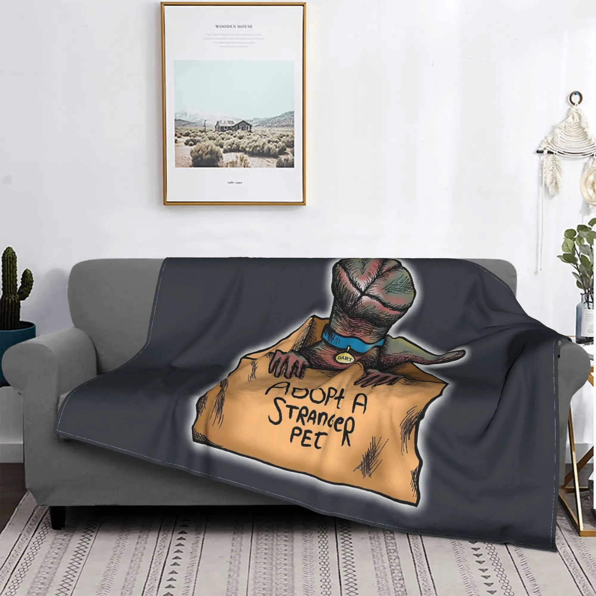 

Adopt a Stranger pet Blankets Breathable Flannel Sofa Throw Blanket for Home Bedroom Office Throws Bedspread Quilt