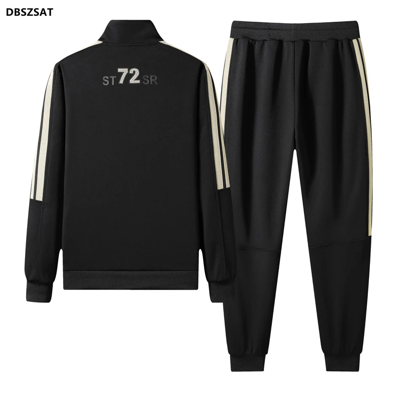 XKK  Plus Size 4xl Men 2 Piece Sets Fleece Tracksuits Winter Thicken Hoodie Sweatpants Set Male Zipper Hooded Sportswear Suit