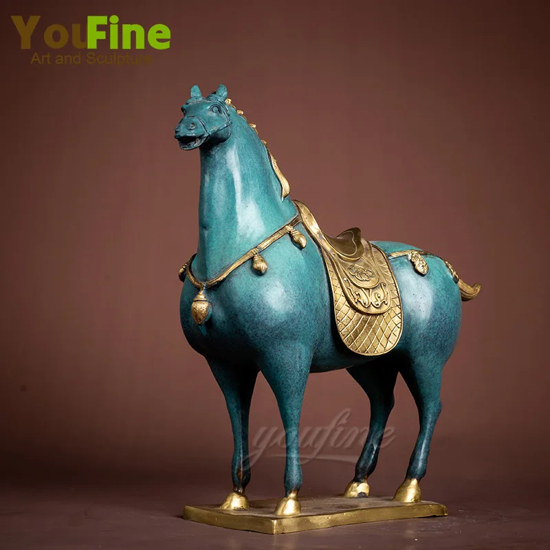 Bronze Horse Sculpture Modern Art Bronze Horse Statue Bronze Casting Crafts Figurine For Home Office Decor Ornament Gifts