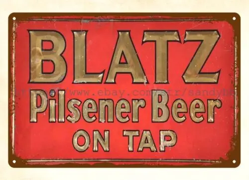 Blatz Pilsner beer on tap metal tin sign metal wall art Decorative Collectibles