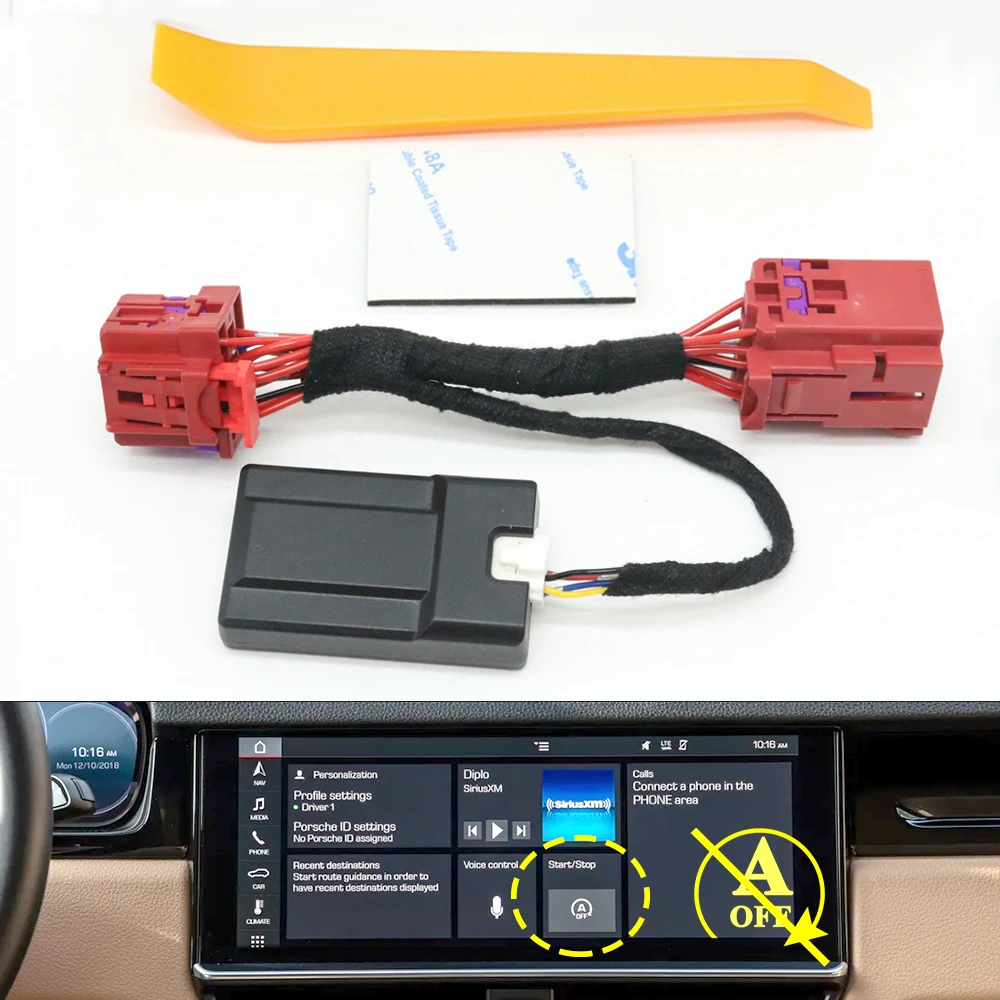 

Automatic Stop Start Eliminator Engine Off Disable Canceller Cable Plug For Porsche Cayenne 911 18-26 Macan 22-24 Panamera 17-24