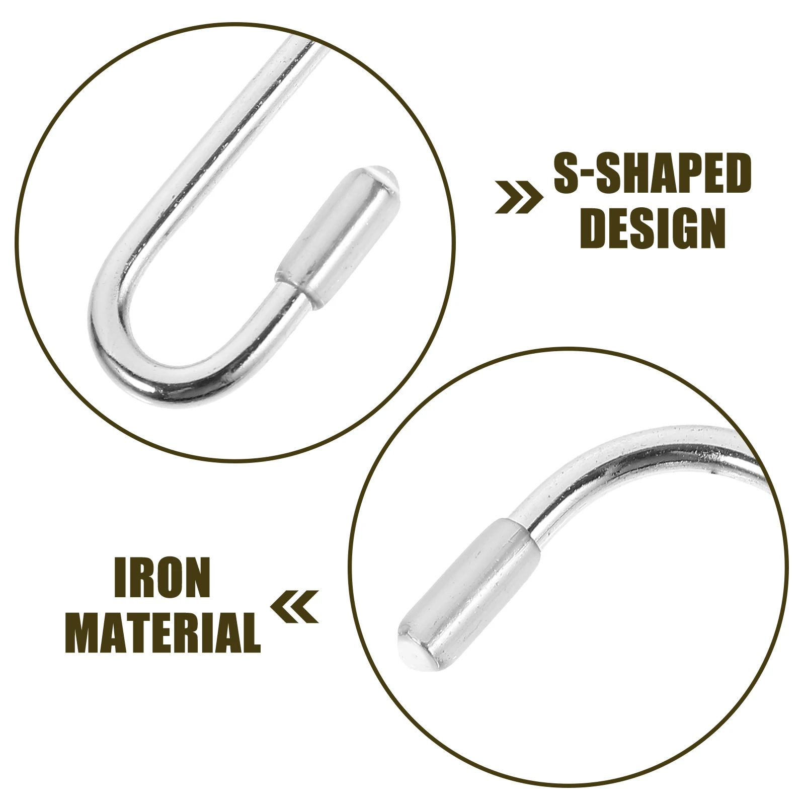 

12pcs Heavy Duty Iron Metal Hooks For Hanging Kitchen Utensils Closet Storage Bathroom Garage Small Hooks 2.4 Inch