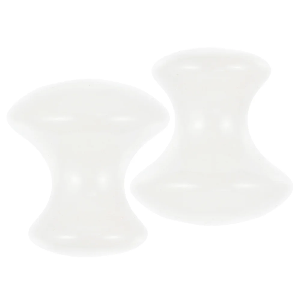 

2Pcs Rose Quartz Gua Sha Scraping Massage Tool Natural Mushroom Shape Face Neck Muscle Relaxation Spa Stone Guasha Massage Tool